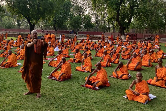 3 Hour Walking Tour of Buddhism in Sarnath - Dhamekh Stupa: the moment behind the monument