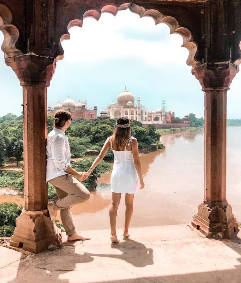 Agra Evening Tour with Sunset view Taj Mahal - Mehtab Bagh at sunset, the best excuse to bring a camera