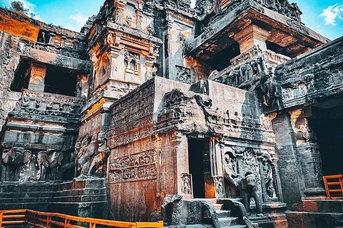 Ajanta Ellora Tour Package in Air Condition Vehicle with Driver - Day 1: Ajanta Caves, parking first, then the shuttle