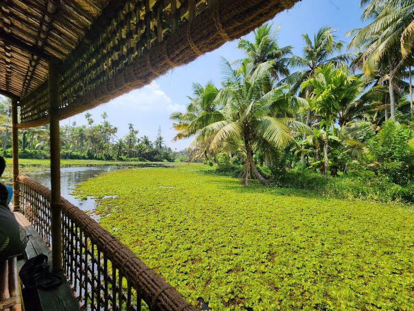 Cochin: Backwater Village Eco Boat Cruise with Lunch - Boarding the covered country boat: what the ride is like