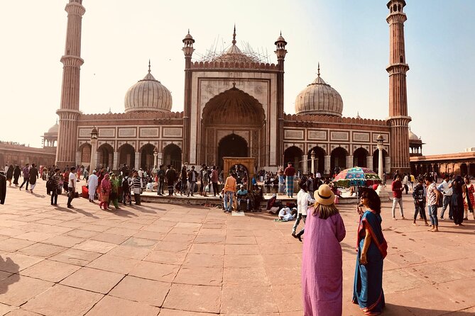 Delhi City Full or Half Day Tour: Explore Old & New Delhi - Old Delhi first: Jama Masjid, Khari Baoli, and the market senses