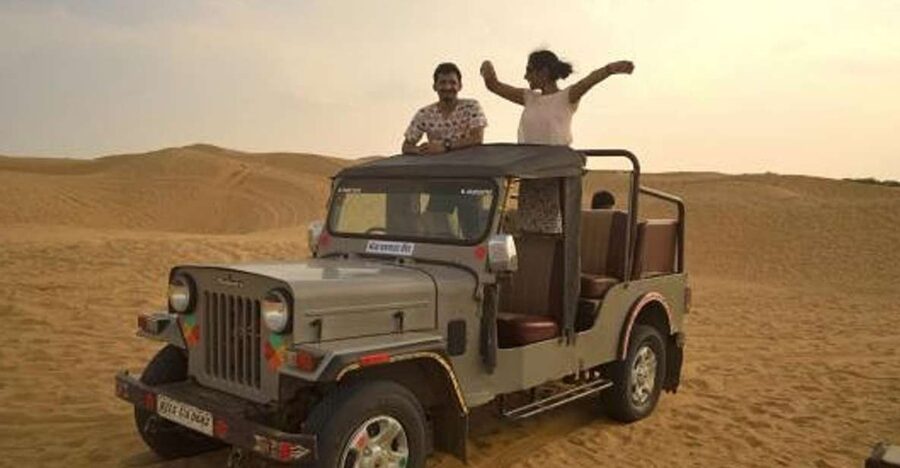 Desert Jeep Safari & Camel Safari Tour From Jodhpur - Watching sunset colors in the desert, without rushing