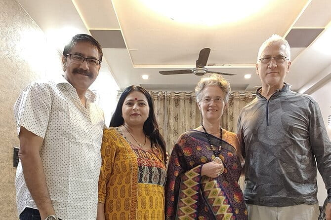 Dine In Indian, home cooked food Agra Food tour My Magic Kitchen - Henna on hands and saree draping: the cultural souvenirs you can feel