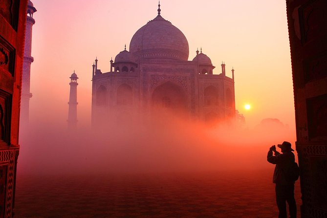 Early Morning Taj Mahal Sunrise Tour with Entrance fees from Delhi - Mehtab Bagh optional add-on: the back-side view and the Yamuna reflection