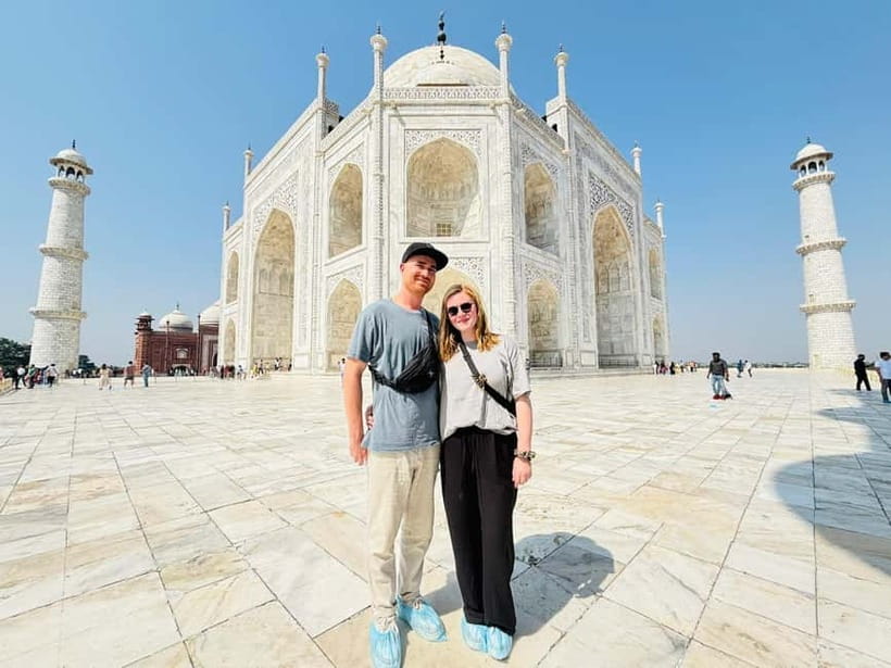 From Delhi: Private Taj Mahal & Agra Tour with 5<em> Lunch – Key Highlights That Make This Day Trip Worth It’ /></p>
<ul>
<li><strong>Skip ticket lines</strong> so you spend more time looking and less time waiting</li>
<li><strong>Guided Taj Mahal visit</strong> with a real walk-through, not a drive-by glance</li>
<li><strong>Agra Fort story time</strong> focused on the Mughal Empire, sandstone complex, and courtyards</li>
<li><strong>Itimad-ud-daulah, Baby Taj</strong> with Pietra Dura and inlay art as the main event</li>
<li><strong>Optional 5-star lunch</strong> at DoubleTree by Hilton Agra to reset your energy for the afternoon</li>
<li><strong>Pickup options across Delhi NCR</strong> including New Delhi, Aerocity, and multiple surrounding areas</li>
</ul>
<h2 id="how-the-delhi-to-agra-drive-sets-your-whole-day">How the Delhi to Agra Drive Sets Your Whole Day</h2>
<p><img width="820" height="535" decoding="async" src=