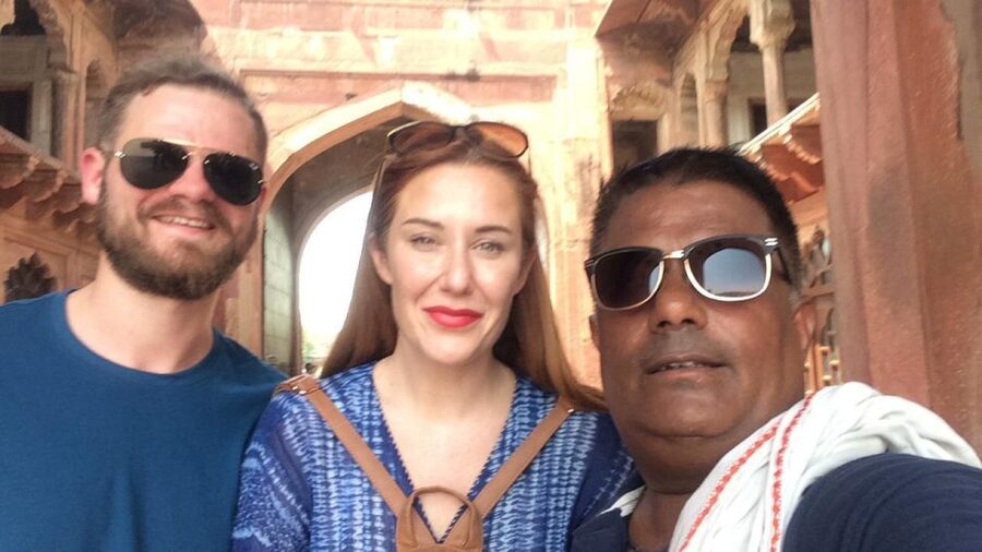 From Delhi: Taj Mahal & Agra Fort Day Trip by Express Train - Agra Fort with about an hour guided walk, built by Akbar