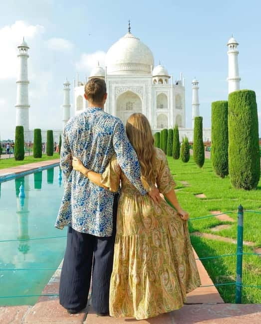 From Delhi: Taj Mahal & Agra Private Day Trip with 5<em> Lunch – Quick hits before you go’ /></p>
<ul>
<li><strong>Sunrise timing with a guided route</strong>: you get the best shot of the Taj’s early light, plus 2 to 3 hours at the monument with a guide.</li>
<li><strong>Skip-the-line entry</strong>: less time stuck at ticket counters, more time looking, walking, and photographing.</li>
<li><strong>Agra Fort built by Akbar</strong>: you see a major red sandstone fortress and learn the architectural mix as you explore.</li>
<li><strong>Baby Taj for calmer details</strong>: a shorter stop that still packs design clues, especially if you like ornament and symmetry.</li>
<li><strong>5-star breakfast or lunch at DoubleTree by Hilton Agra</strong>: a real meal break, not a rushed snack stop.</li>
<li><strong>Private driver and pickups across Delhi NCR</strong>: hotel pickup and drop-off in Delhi, Gurgaon, Noida, and Ghaziabad areas, plus optional airport service.</li>
</ul>
<h2 id="sunrise-taj-mahal-plus-practical-photo-viewpoints">Sunrise Taj Mahal, plus practical photo viewpoints</h2>
<p><img width="812" height="650" decoding="async" src=