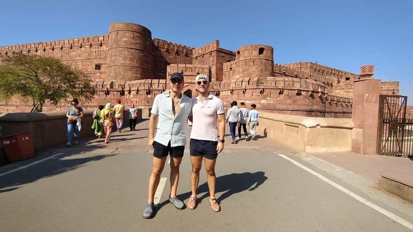 From Jaipur: Private Taj Mahal & Agra Day Trip with 5<em> Lunch – Quick reasons you’ll likely love this Jaipur to Agra private day trip’ /></p>
<ul>
<li><strong>Fast-track entry to the Taj Mahal</strong>, so you spend more time inside and less time waiting outside</li>
<li><strong>A real local guide</strong> at each stop, with photo help and crowd-smart pacing</li>
<li><strong>Agra Fort plus Baby Taj</strong>, giving you more than the one postcard view</li>
<li><strong>Optional 5-star hotel lunch at DoubleTree by Hilton Agra</strong>, a welcome break in the middle of sightseeing</li>
<li><strong>Private AC transportation with water and umbrellas</strong>, practical comfort for a long day</li>
</ul>
<h2 id="entering-the-taj-mahal-fast-with-a-plan-that-actually-works">Entering the Taj Mahal fast, with a plan that actually works</h2>
<p> Lunch – Entering the Taj Mahal fast, with a plan that actually works’ /><br />
You’re not just buying a ticket and hoping for the best. This is structured around the hardest part of Agra, which is the time lost to lines, confusion, and trying to figure out where to stand for the best views. With the fast-track entry, you get into the Taj Mahal experience sooner, and that matters because the light and your energy both change fast during the visit.</p>
<p><p>Your visit includes a guided walkthrough with about <strong>three hours at the Taj Mahal</strong>. That is a sweet spot. It’s long enough to see the main marble views, understand the building story, and still get time for photos without feeling like you’re on a treadmill. If you like learning while you look, a live guide makes it easier to connect details on the marble carvings and layout to the bigger story of why this monument exists.</p>
</p>
<p><p>The practical win: guides often help you move between viewpoints in a way that reduces backtracking. Many guests highlighted guides like Anshu and Arif for directing them to strong photo spots, including angles that keep the frame from turning into a crowd selfie.</p>
</p>
<p><p>One planning note: the Taj Mahal is closed <strong>every Friday</strong>. If your dates land on Friday, you’ll need another plan, because the closure is fixed and not something a guide can work around.</p>
</p>
<div class="twil" style="margin: 20px 0; padding: 15px 0;"><p>More Taj Mahal tours in Jaipur:</p><ul style="margin: 10px 0; padding-left: 0; list-style: none;"><li style="margin: 0 0 12px 0; padding: 0 0 12px 0; border-bottom: 1px solid #eee; line-height: 1.4;"><a href="https://theindianguide.com/skip-the-line-sunrise-taj-mahal-agra-day-tour-from-jaipur/">Skip The Line: Sunrise Taj Mahal & Agra Day Tour From Jaipur</a><br><span style="font-size: 0.82em; color: #555;"><span style="color: #B4531A;">★</span> 5.0 &nbsp;&middot;&nbsp; 251 reviews</span></li><li style="margin: 0 0 12px 0; padding: 0 0 12px 0; border-bottom: 1px solid #eee; line-height: 1.4;"><a href="https://theindianguide.com/same-day-taj-mahal-agra-fort-baby-taj-tour-from-jaipur-by-car/">Same Day Taj Mahal, Agra Fort & Baby Taj Tour from Jaipur by Car</a><br><span style="font-size: 0.82em; color: #555;"><span style="color: #B4531A;">★</span> 5.0 &nbsp;&middot;&nbsp; 242 reviews</span></li><li style="margin: 0; padding: 0; border-bottom: none; line-height: 1.4;"><a href="https://theindianguide.com/same-day-taj-mahal-agra-fort-baby-taj-tour-from-delhi-by-car/">Same Day Taj Mahal, Agra Fort & Baby Taj Tour from Delhi by Car</a><br><span style="font-size: 0.82em; color: #555;"><span style="color: #B4531A;">★</span> 5.0 &nbsp;&middot;&nbsp; 4,304 reviews</span></li></ul></div><h2 id="getting-value-from-fast-track-what-it-means-on-the-ground">Getting value from fast-track: what it means on the ground</h2>
<p> Lunch – Getting value from fast-track: what it means on the ground’ /><br />
Fast-track entry sounds like a buzzword, but here’s what it can do for you in real terms.</p>
<p><p>First, it reduces the stress. When you’re in a place where everyone funnels to the same checkpoints, a smooth entry can feel like someone handed you a cheat code. Second, it preserves time for the best photo windows. Even if you’re not chasing sunrise, the Taj Mahal experience feels better when you’re not rushing at the end.</p>
</p>
<p><p>You also get to spend your guide energy on the sights instead of the logistics. A guide who can quickly explain the layout, where to stand, and what details to look for makes your time count. Guests repeatedly praised guides for being helpful with photography and positioning, including taking photos using your phone from the right spots.</p>
</p>
<p><p>English-speaking support is built in, with guides available in <strong>English, French, German, Russian, and Spanish</strong>. If you’re traveling in a language other than English, that can be a real quality-of-life upgrade, especially for the kinds of directions and timing details that matter most.</p>
</p>
<h2 id="agra-fort-the-part-that-teaches-you-how-mughal-power-looked">Agra Fort: the part that teaches you how Mughal power looked</h2>
<p> Lunch – Agra Fort: the part that teaches you how Mughal power looked’ /><br />
If you only do the Taj Mahal, you leave Agra feeling incomplete. The addition of <strong>Agra Fort</strong> changes the day from a single landmark visit into a broader look at Mughal-era authority, architecture, and daily life.</p>
<p><p>You’ll get about <strong>one hour at Agra Fort with a guided tour</strong>. One hour can sound short, but with a guide, you’re not just walking random corridors. You’re led to key areas and viewpoints, so you understand what you’re seeing instead of guessing. The best value of Agra Fort is how it gives context. You start noticing patterns, design choices, and defensive features that the Taj Mahal alone doesn’t explain.</p>
</p>
<p><p>Many guides named in feedback, like Imran Ali Khan and Ankur Sharma, were praised for turning the fort visit into something easy to follow. That is exactly what you want here, because fort walls and structures can blur together if you don’t get a clear narrative.</p>
</p>
<p><p>Also, Agra Fort views can be dramatic, and being guided helps you pick the right places to pause. If you care about photos, this stop gives you more variety than the Taj courtyard does.</p>
</p>
<h2 id="baby-taj-a-calmer-stop-that-fits-perfectly-in-one-day">Baby Taj: a calmer stop that fits perfectly in one day</h2>
<p><img width="570" height="650" decoding="async" src=
