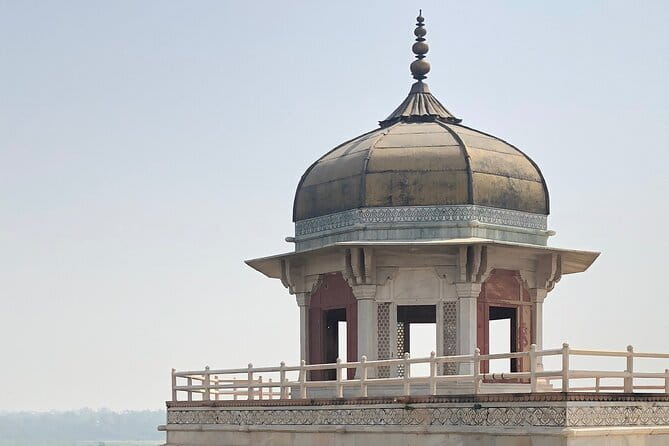 Full Day Private Agra Tour from Delhi by Car - Agra Fort with Emperor Akbar: power, walls, and river views