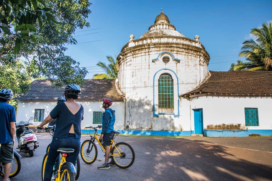Goa: Old Goa and Divar Island E-Bike Tour with Snacks - Old Goa’s Portuguese landmarks, seen at cycling speed