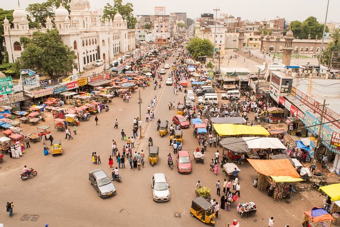 Heritage & Cultural Walk of Hyderabad (2 Hours Guided Walking Tour) - The Charminar stop: 1591, mosque, and instant city symbol