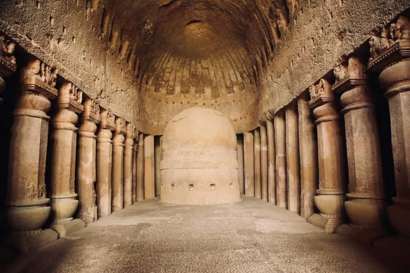 Mumbai: Buddhist Kanheri Caves with Golden Pagoda Temple - Kanheri and the Golden Vipassana Pagoda, in one grounded day