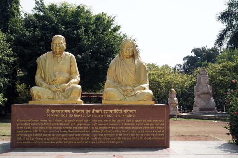 Mumbai Kanheri Caves & Vipassana Pagoda Tour - Global Vipassana Pagoda near Gorai, modern meditation architecture