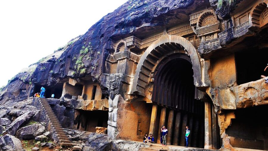 Mumbai: Karla and Bhaja Caves Full–Day Tour - What you actually see: sculptures, reliefs, paintings, and inscriptions