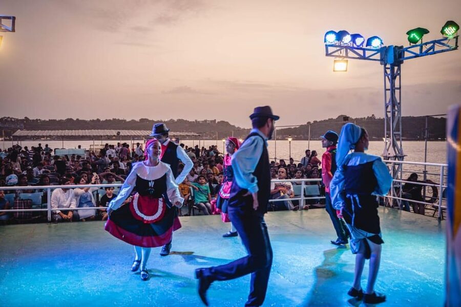 Panaji: Sunset Boat Party with Bollywood DJ and Dance Shows - Views from the water: Panaji coastline you see only this way