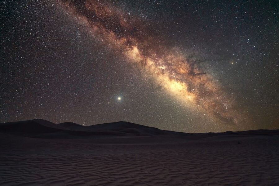 Peeps Billions of Star Experience with Desert & Camel Safari - Sunset snack, tea, and the desert color show