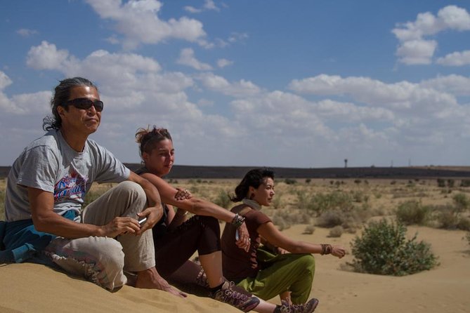 Shahi Half day non touristic sand dune camel safari with dinner - Tea, Snacks, Vegetarian Dinner, and Winter Bonfire Magic