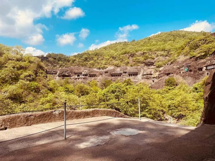Skip-the-queue private Ajanta & Ellora 2-Day Tour ticket inc - Day One: Ajanta viewing point and caves, then a long Aurangabad break