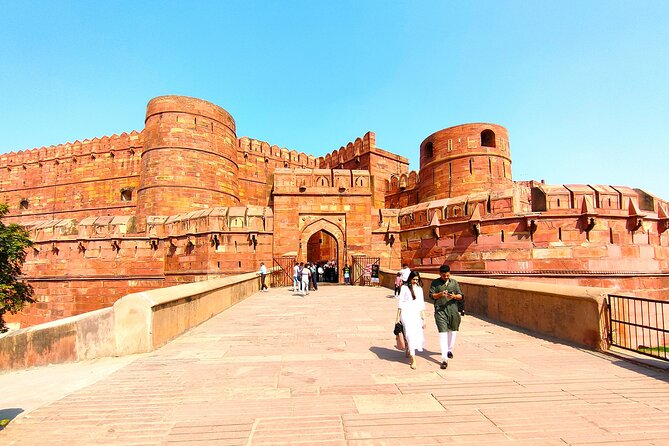 Sunrise to Sunset full day Agra tour with Taj Mahal & 3 Monuments - Agra Fort stop: a UNESCO walled-city feeling near the Taj