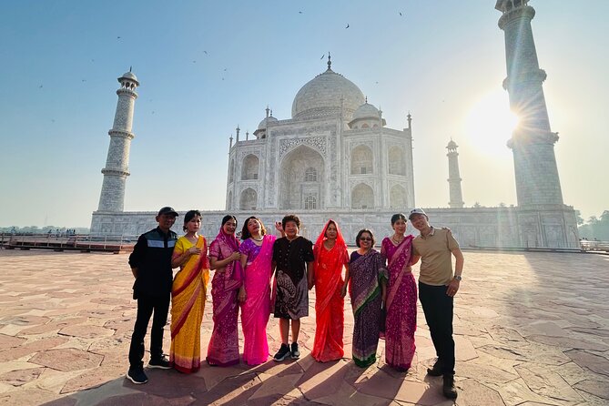 Sunrise to Sunset full day Agra tour with Taj Mahal & 3 Monuments - Taj Mahal stop: white marble scale, plus your best shot at the light