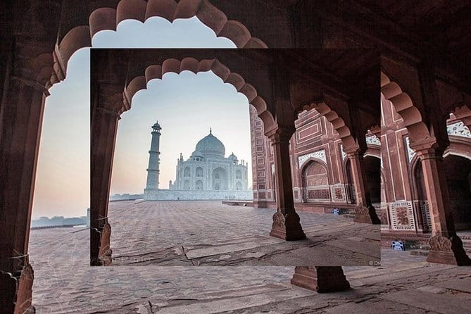 Taj Mahal & Agra Fort Skip-the-Line Tour from Delhi or Agra - First stop: Taj Mahal entry, guide storytelling, and optical details