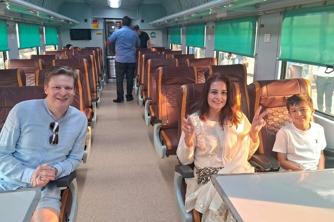 Taj Mahal & Agra Private Tour from Delhi by India's Fastest Train - Pickup, train seats, and the morning grind in Delhi