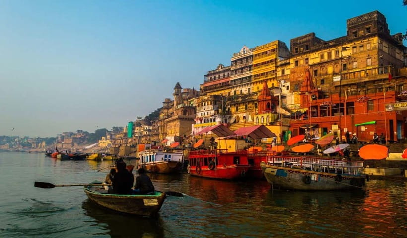 Varanasi: Day Tour with Sarnath and Boat Ride - Old Varanasi on foot, Assi Ghat and Manikarnika Ghat with a guide